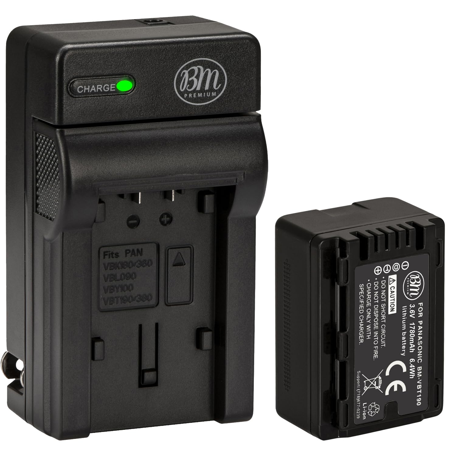 Amazon.com : BM Premium VW-VBT190 Battery and Battery Charger for